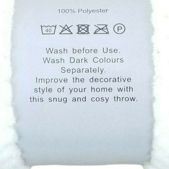 Cai Teng Waffle Throw Blanket Living Fleece 50 x 60 Inches White NEW - Picture 5 of 5